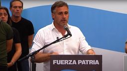 Achával habló en el evento La fuerza de la salud, en el predio que la UOM tiene en Manuel Alberti.