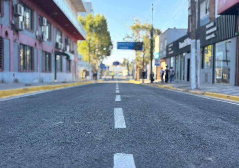La calle Ituzaing reabri en los ltimos das luego de una serie de obras