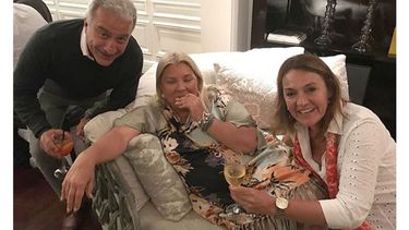 SALUD. “Brindando por el avance de la Justicia”, escribió Campagnoli..