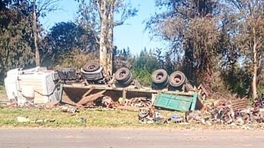 El camión provenía de San Justo con destino a Santa Fe.&nbsp;