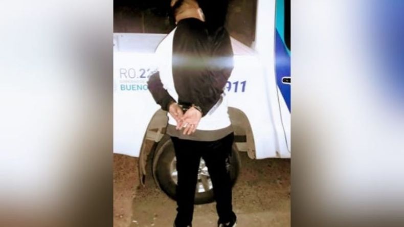 El detenido violó una restricción de acercamiento a 300 metros de la víctima, que pesaba sobre él..