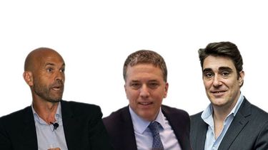 IMPUTADOS. Los exministros de Transporte, Guillermo Dietrich, de Hacienda, Nicolás Dujovne, y el extitular de la Dirección Nacional de Vialidad, Javier Iguacel..