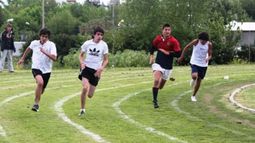 La pista del polideportivo..