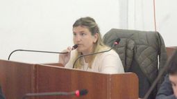 EN SU BANCA. Paula González, en la acalorada sesión del último jueves..
