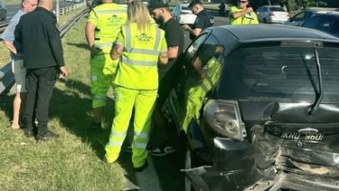 Dos menores resultaron heridas en el triple choque ocurrido en el Kilómetro 44.