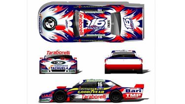 El diseño de la Dodge que prepara el Trotta Racing para el piloto local..