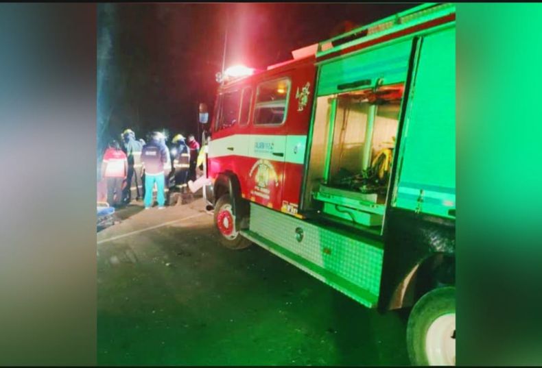 Intervino personal de Bomberos de Presidente Derqui.&nbsp;