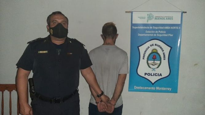 El detenido de 28 años es oriundo de la localidad. .