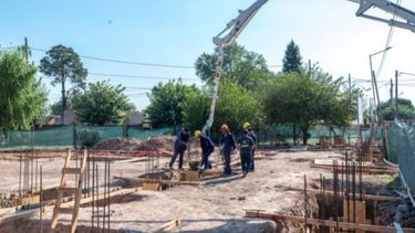 EN OBRA. Los trabajos son parte del presupuesto provincial para este año. .