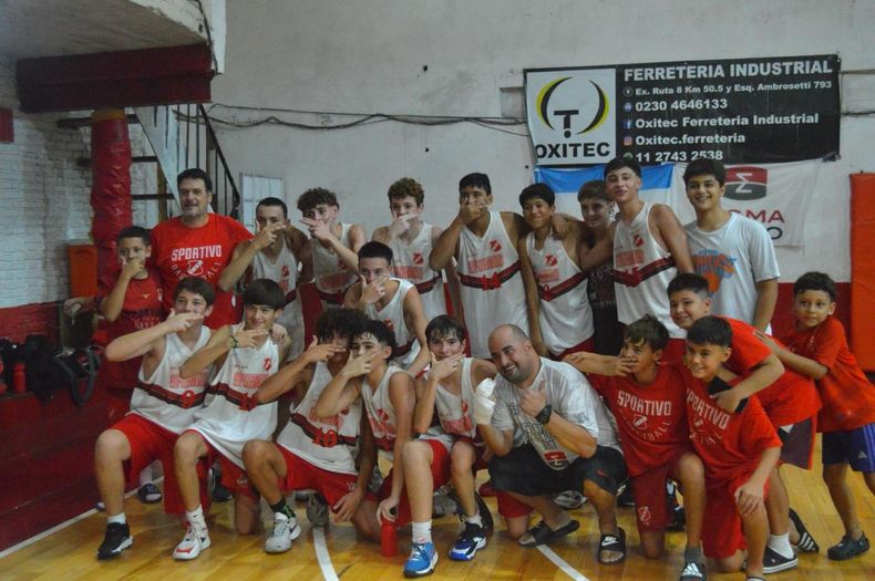 La categoría Sub 15 de Sportivo Pilar en su primera presentación del año.