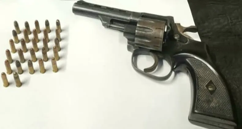 ARMA. En los allanamientos se secuestró un revólver calibre 22.