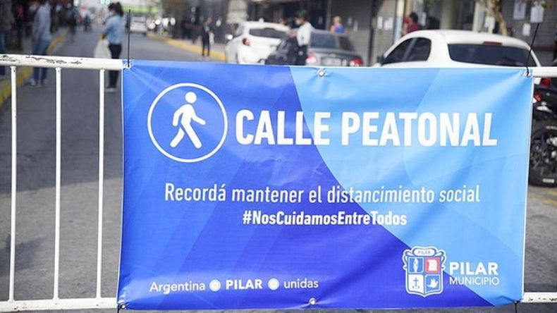 PEATONAL. Por un día, Pilar volverá a tener calles cortadas al tránsito..