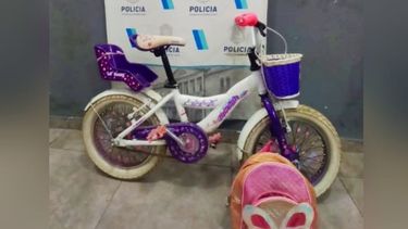ALLANAMIENTO. La bicicleta recuperada en el domicilio del ladrón.&nbsp;