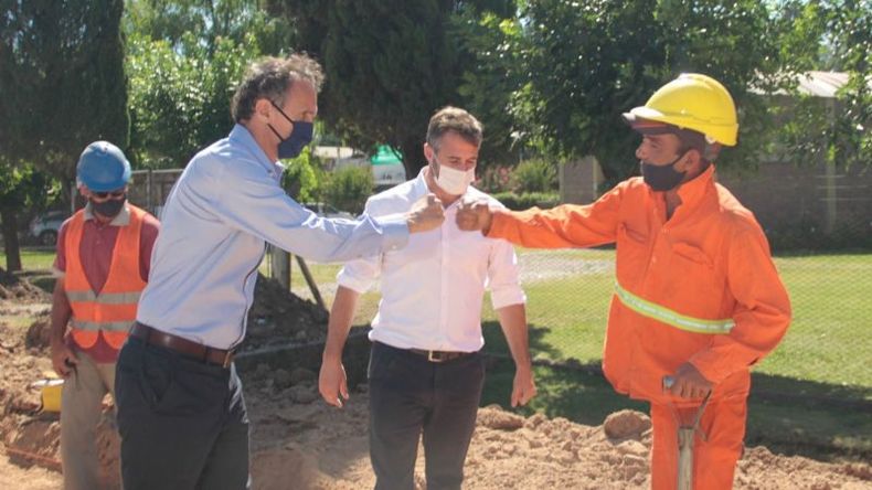 El ministro de Obras Públicas recorrió las obras de la Ruta 25