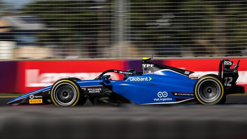 VELOCIDAD. Colapinto remontó y llegó entre los primeros puestos en Imola.