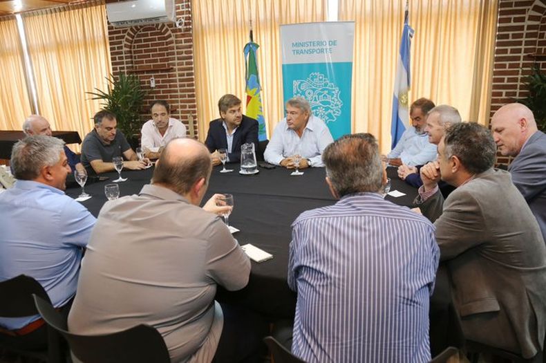 ENCUENTRO. D’Onofrio recibió este martes a los empresarios del transporte. &nbsp;