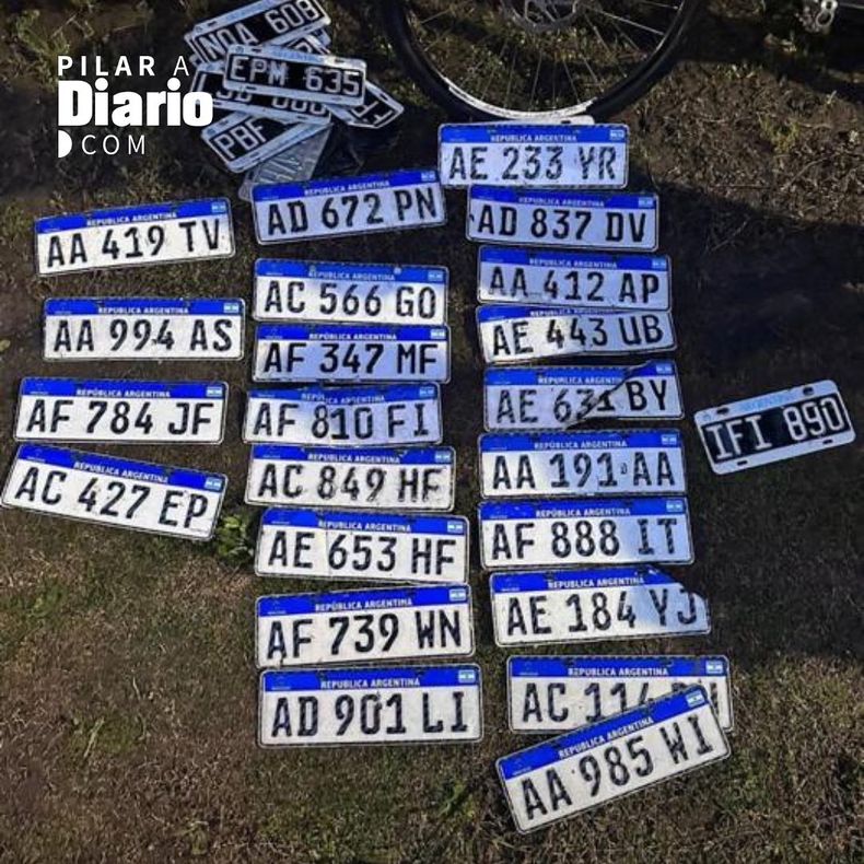 Más patentes en la calle Caamaño.