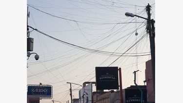 SELVA. Los cables aéreos forman una maraña en el centro..