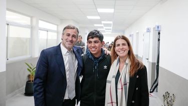 INAUGURACIÓN. Achával y Peralta les dieron la bienvenida a los alumnos.