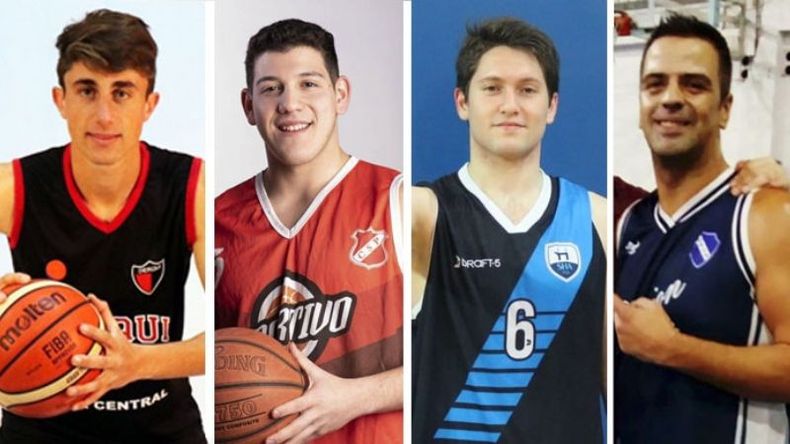 Nicolás Henriques (Derqui), Juampi Cáceres (Sportivo), Gastón Feldman (Hebraica) y Guillermo Martínez (Unión)..