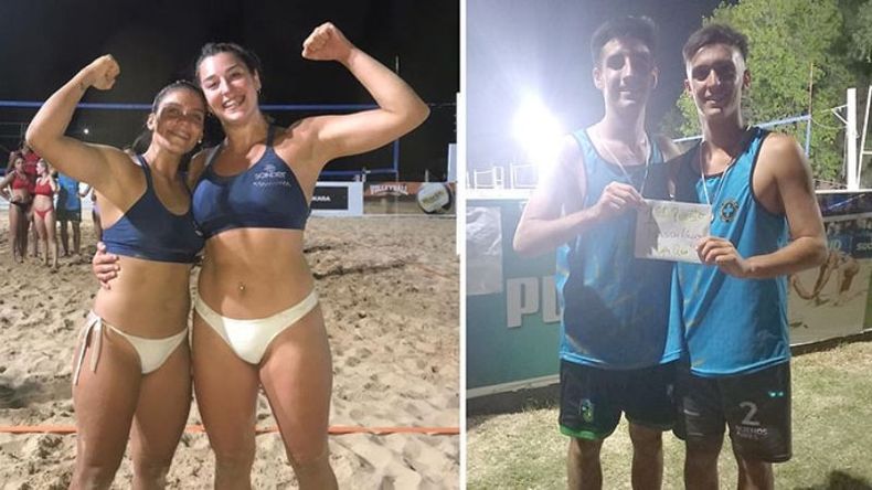 CAMPEONES. Acosta-Cnokaert y Mazzarella-Passarello, las duplas de oro..