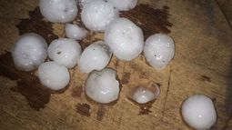 La tormenta trajo granizo