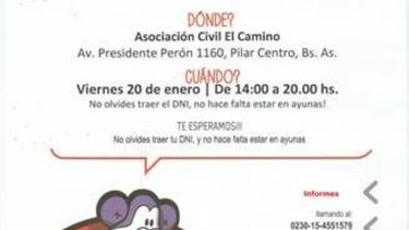 El Garrahan en Pilar para la donación de sangre