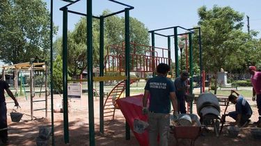 Nueva plaza “accesible y saludable” en Manuel Alberti
