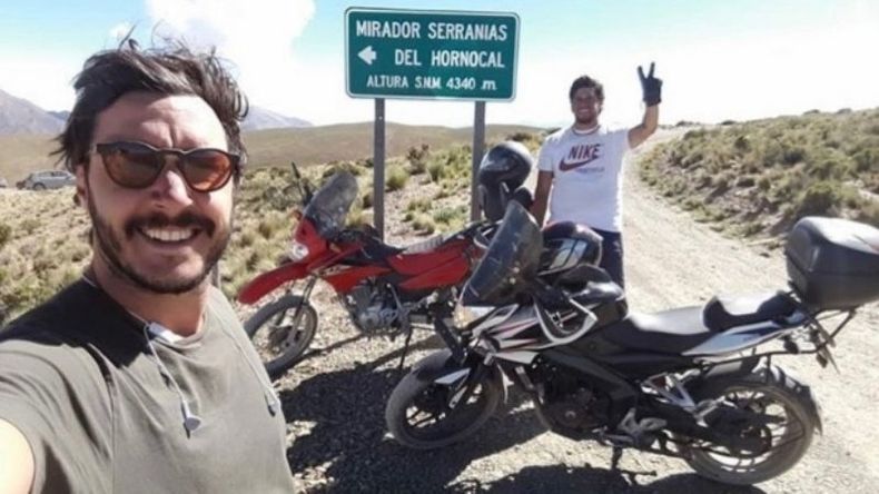 AVENTUREROS. Emiliano Toledo (izquierda) y su compañero Martín (derecha)..
