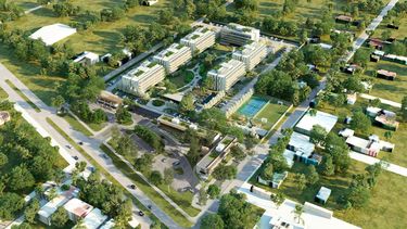 PROYECTO FINAL. Un complejo comercial se suma a las viviendas.