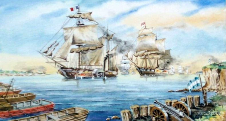 Batalla de la Vuelta de Obligado. (tiempofueguino.com).