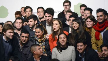 CHICOS. Vidal presentó la ley en la Casa de Gobierno..