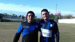 Matías Iriarte y Leandro Coronel, dos referentes de Deportivo San Alejo.