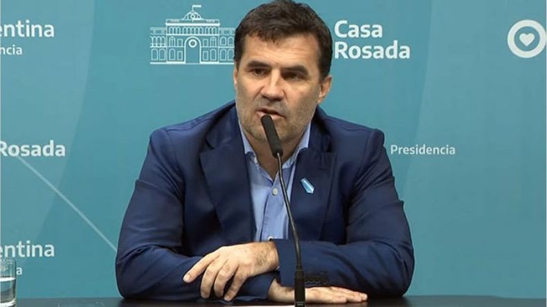 ANUNCIO. Conferencia del secretario de Energía, Darío Martínez, Gonzalo Soriano y Santiago Yanotti..