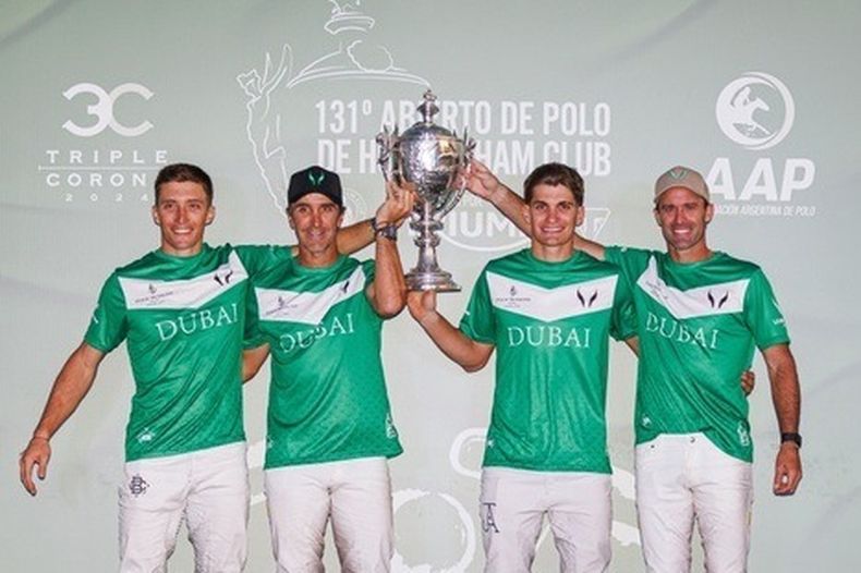 CAMPEÓN 2024. La Natividad levanta la Ayrshire Cup de Hurlingham.