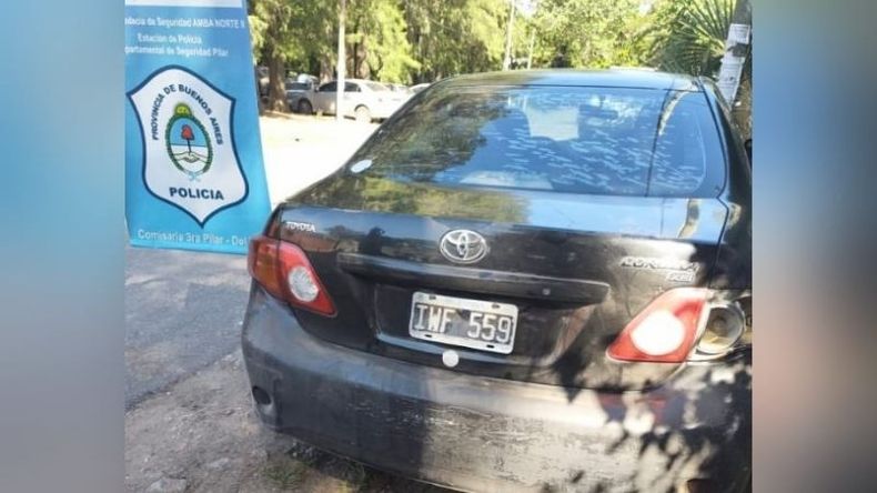 El vehículo secuestrado tenía los cristales de otro rodado que había sido robado en marzo. .