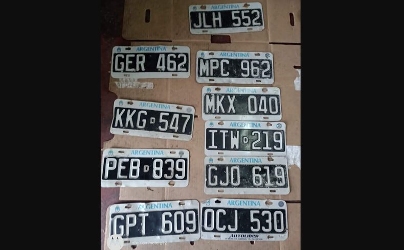 ¿ESTÁ LA TUYA? Algunas de la patentes encontradas en el Parque Industrial Pilar.