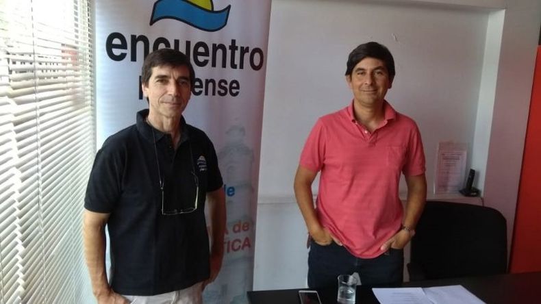 CAMINO. Lagomarsino y Guzmán comienzan una nueva etapa política. .