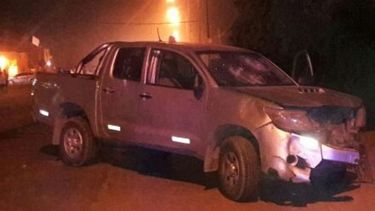 CAMIONETA. La Toyota Hilux que conducía el jardinero de 35 años..