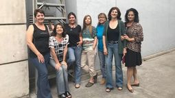 PECADORAS. El grupo de siete artistas que montarán la muestra..