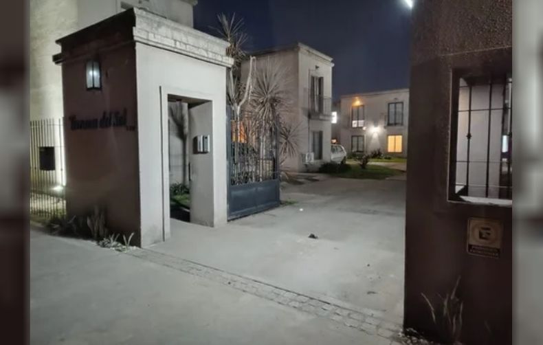 El complejo de Moreno en el que fue asesinado el empresario.
