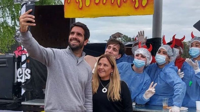 VAMOS LOS PIBES. Tito, la semana pasada, en las Fiestas Patronales. .