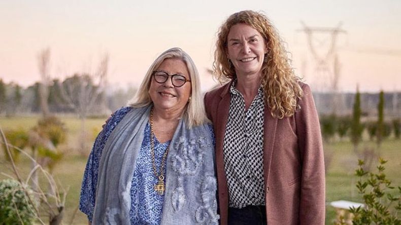 EN CAPILLA. Carrió recibió a Leguizamón en su casa antes de viajar a la costa..
