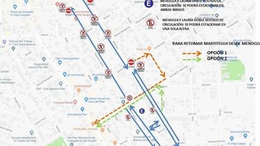 Dos calles del centro ahora tendrán un único sentido de circulación