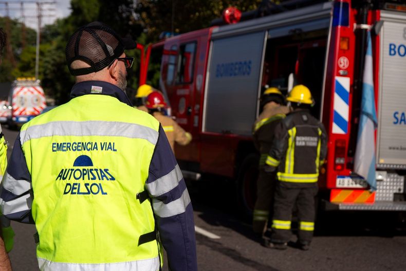 SIMULACRO: El objetivo del operativo fue mejorar el protocolo de intervención en choques con vehículos de pasajeros.