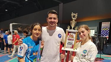 Analía Forte, Marcos Favalli y Sofía Gioiosa Lentini campeonas del US Open.