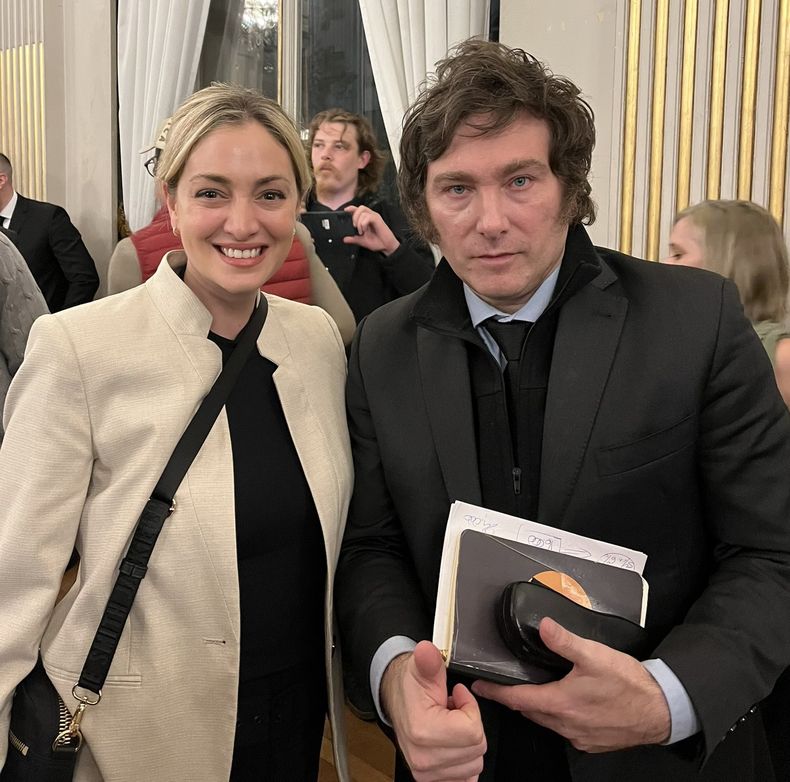 CON MILEI. En sus redes, Macrchesan asegura que ella estuvo “desde siempre” en el espacio libertario.