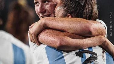 FESTEJO. Paz marcó uno de los 4 goles argentinos.