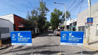 Las veredas se la calle Vergani se suman a la renovación.