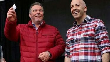 FÓRMULA. Ducoté con Trindade, uno de los primeros peronistas M..